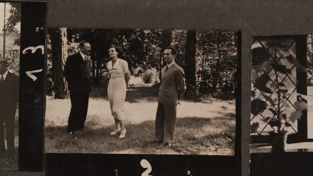 Leni riefenstahl, hitler y joseph goebbels.