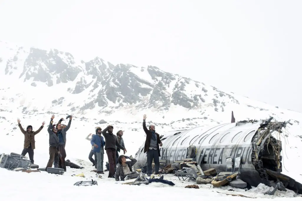 Película sociedad de la nieve disponible en netflix desde enero.