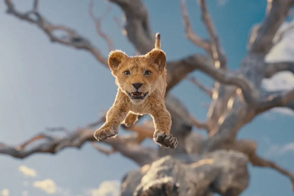 Mufasa (voiced by Braelyn Rankins) in Disney’s MUFASA: THE LION KING. Photo courtesy of Disney. © 2024 Disney Enterprises Inc. All Rights Reserved.