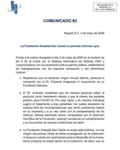 Comunicado San Carlos