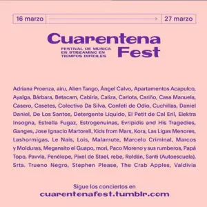 Mantita y cuarentena fest: dos festivales de música para disfrutar en casa Cuarentena_fest