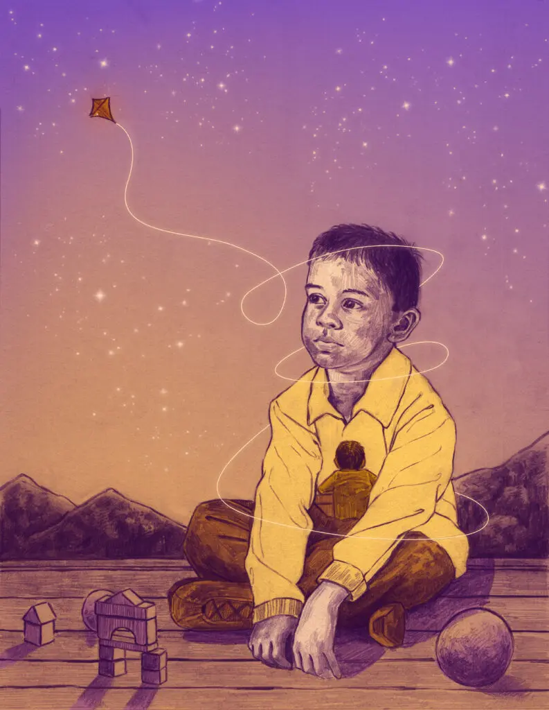 Ilustración trastorno autista