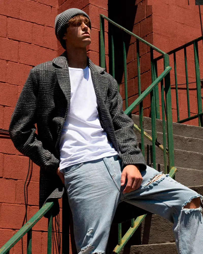 seven seven abrigo hombre