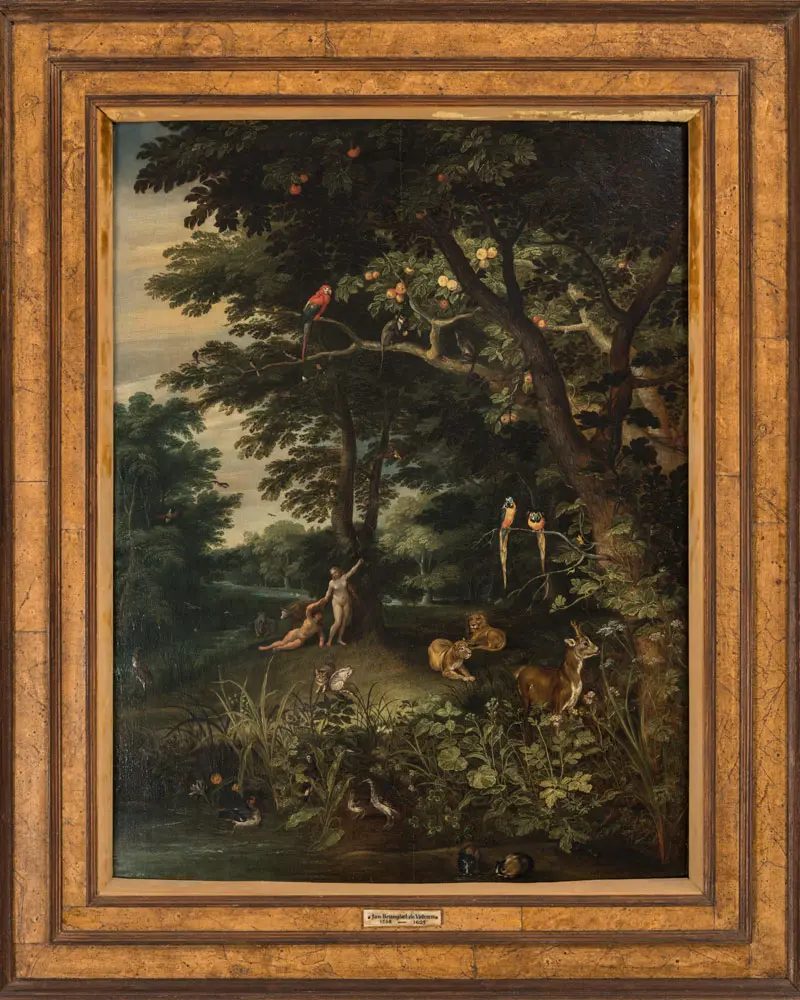 Adán y Eva en el jardín del Edén