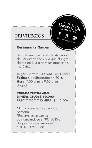 El lujo según los chefs álvaro clavijo y andrés hoyos Noviembre-priv