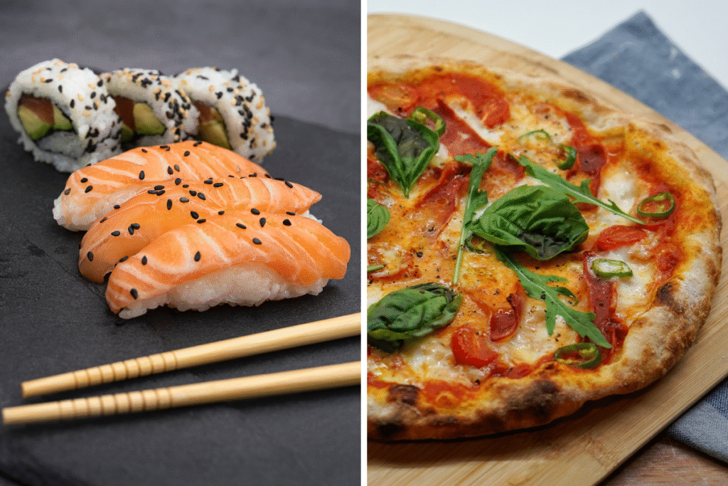 Pizza master y sushi master