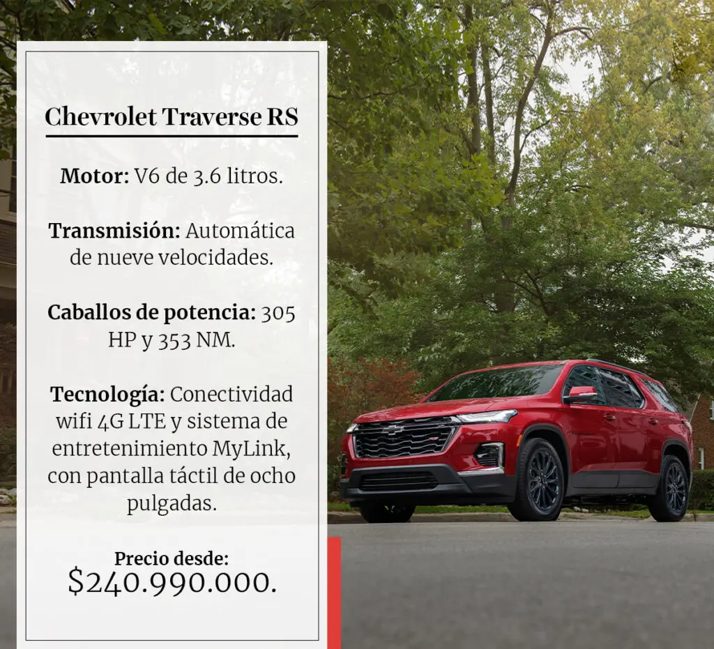 Traverse rs y tahoe z71: dos camionetas de lujo para recorrer colombia