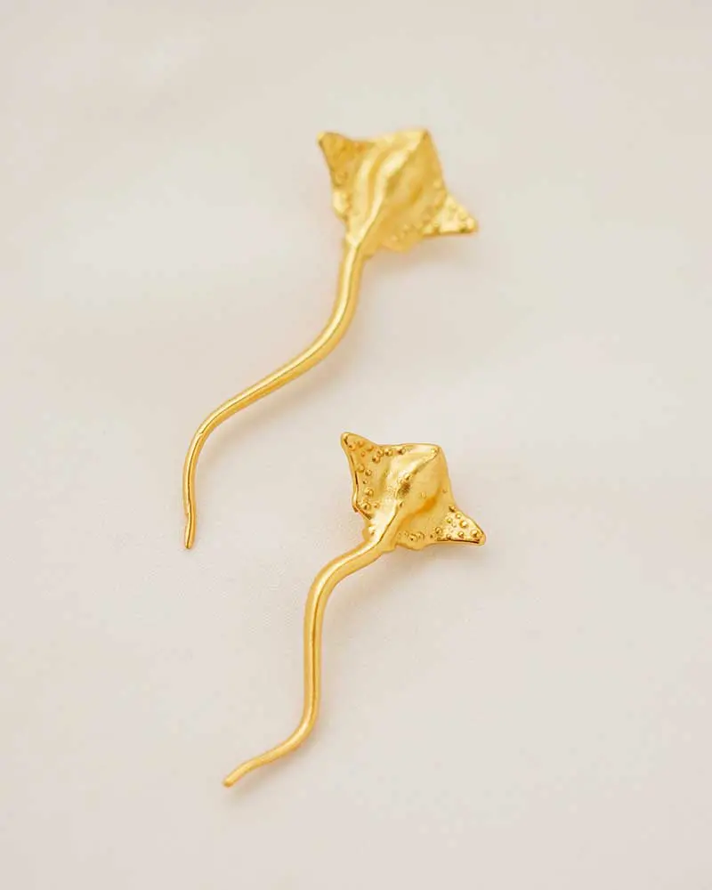 Pendientes háwai entrelazos