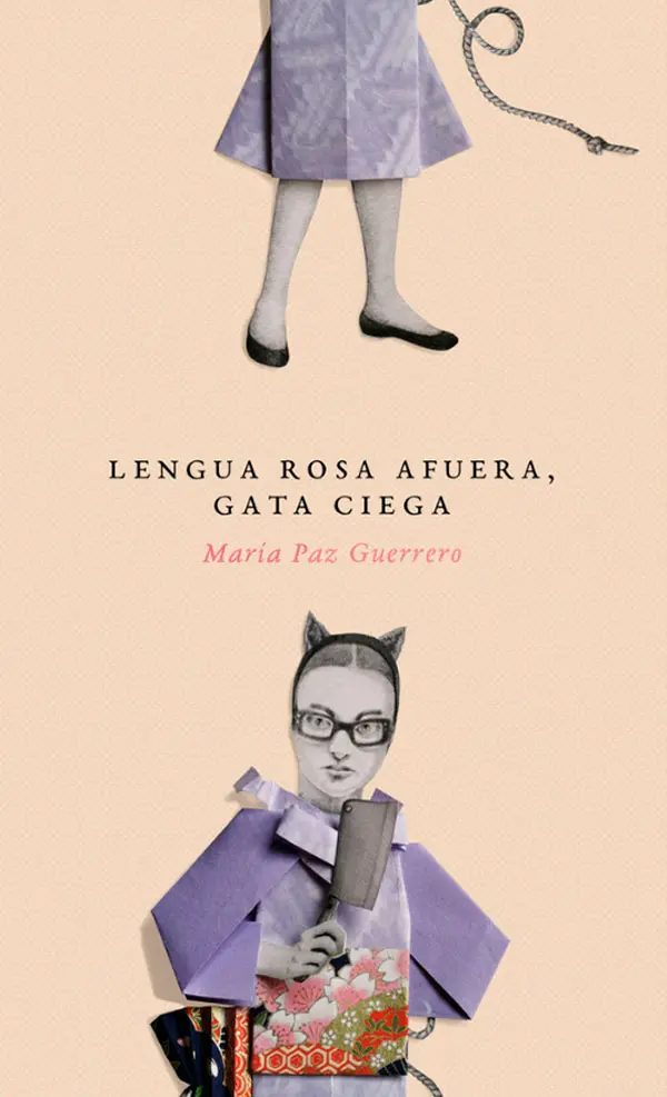 Lengua rosa afuera, gata ciega libro