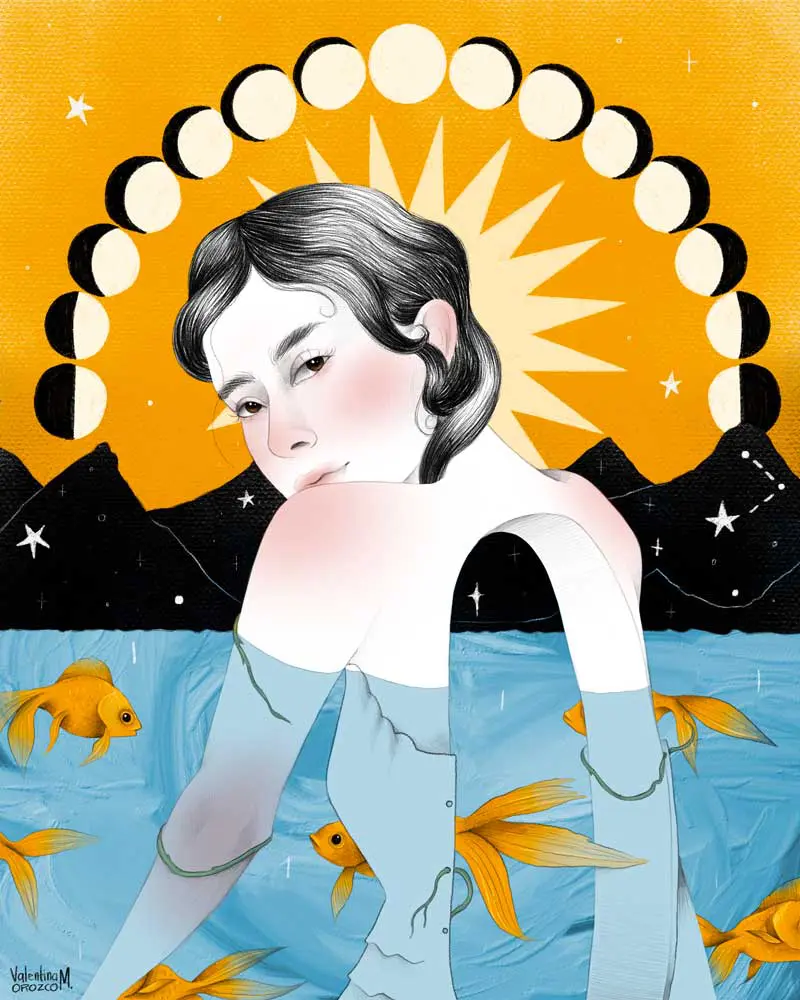 Seis artistas colombianas que triunfan en NFT Opinions are like fish, Valentina Orozco.