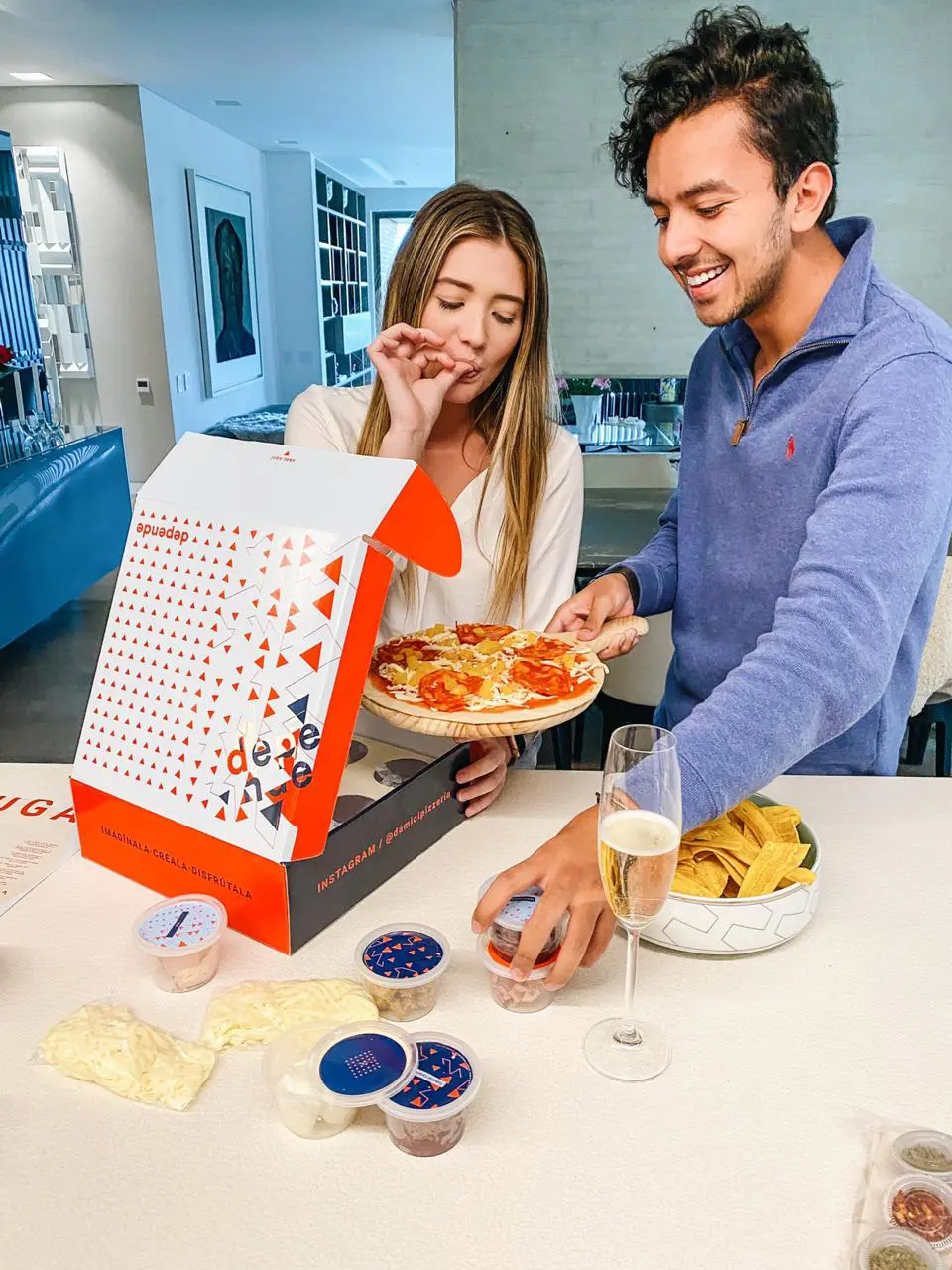 Prepare en casa pizza de D’ Amici, una de las mejores de Bogotá