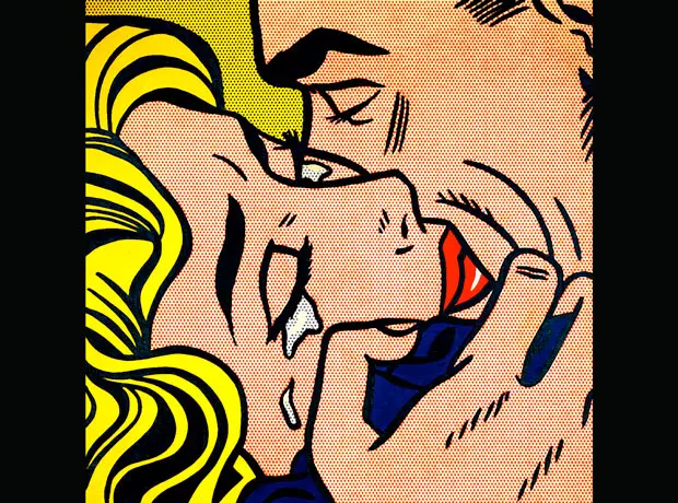 7 obras de arte sobre el amor Drawing for kiss v, roy lichtenstein, obras de arte sobre el amor