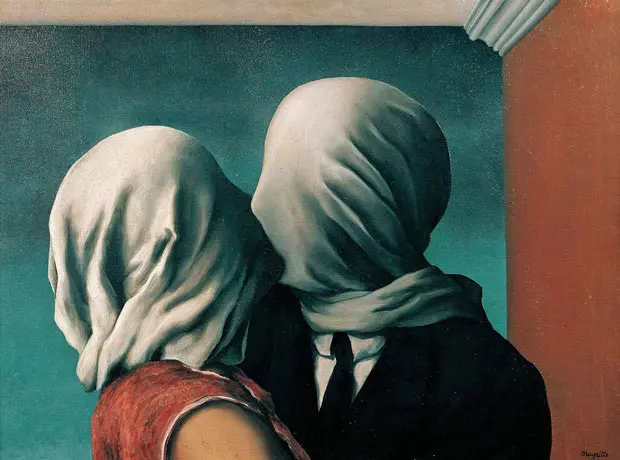 7 obras de arte sobre el amor Los amantes, rené magritte, obra de arte, amor, arte