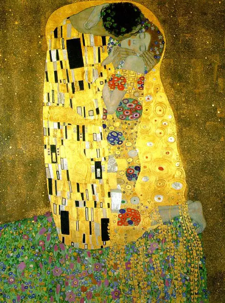 7 obras de arte sobre el amor El beso de gustav klimt