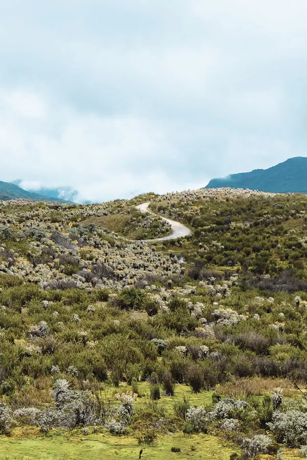 Páramo de Sumapaz, rutas en bicicleta, Colombia