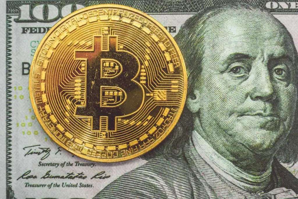 Moneda bitcoin, no brilla pero es oro