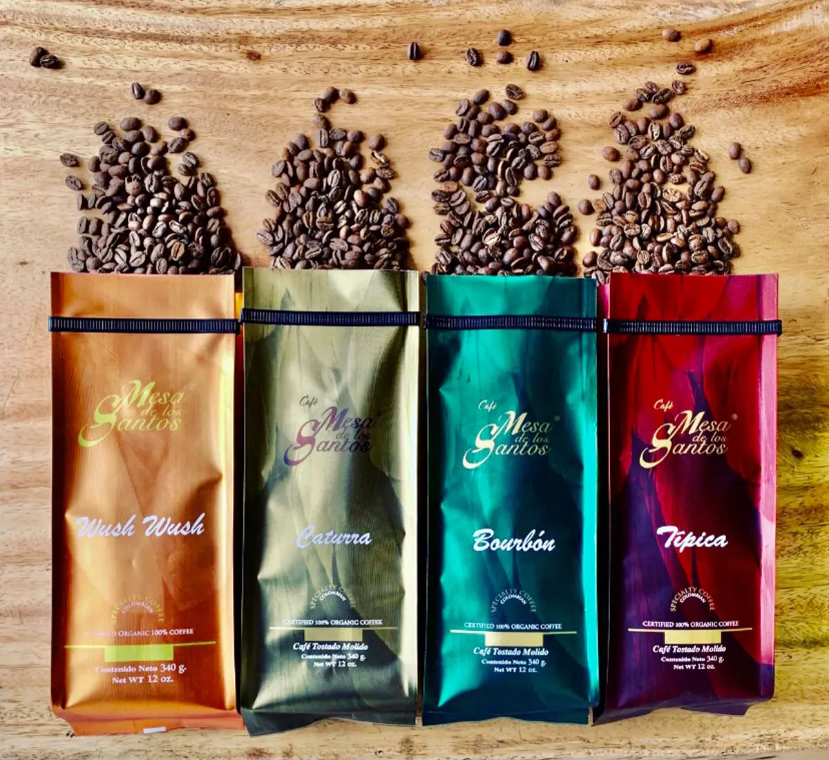 Café mesa de los santos