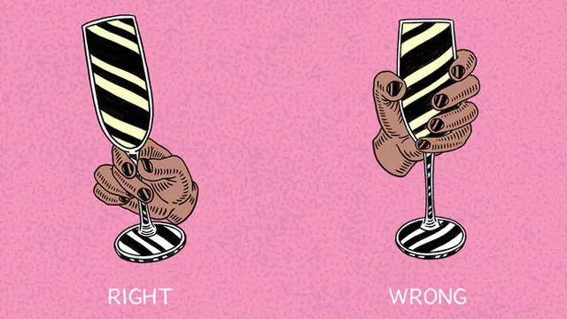 ¿cómo sostener cada bebida según su vaso? Una guía para saberlo hacer Copa de champaña