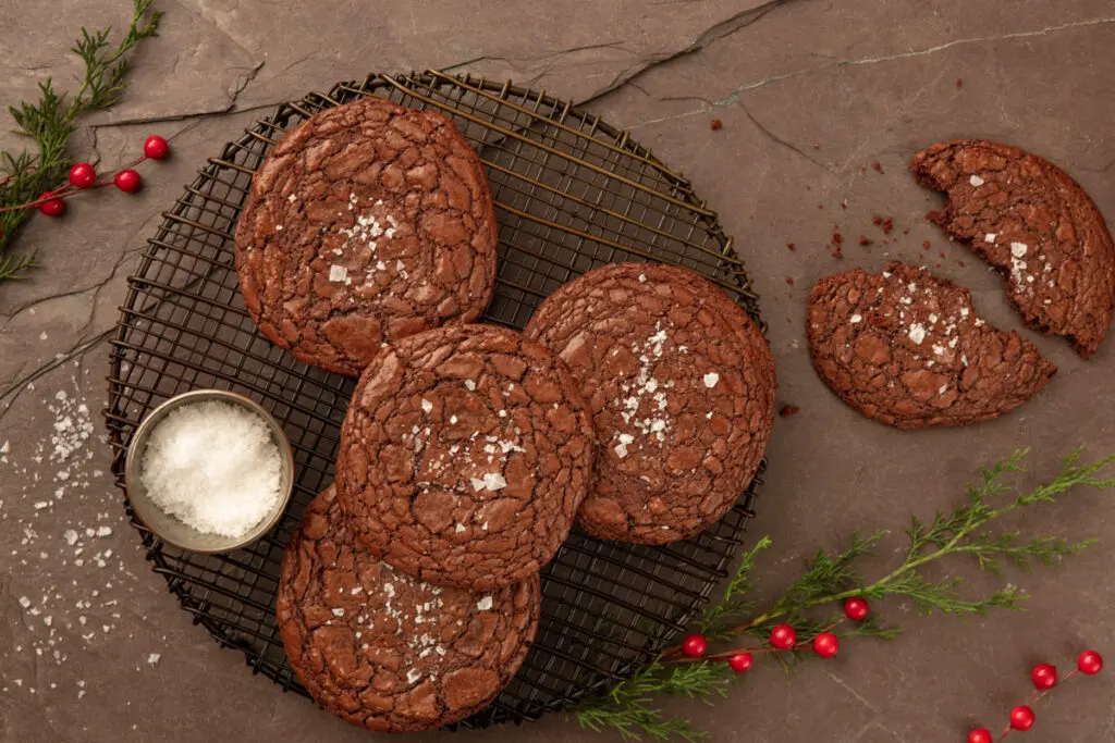 Receta: galletas de brownie con sal marina Receta: galletas de brownie con sal marina