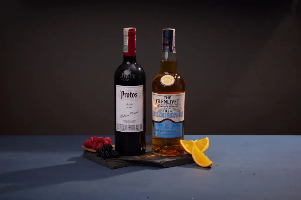 Whisky y vino
