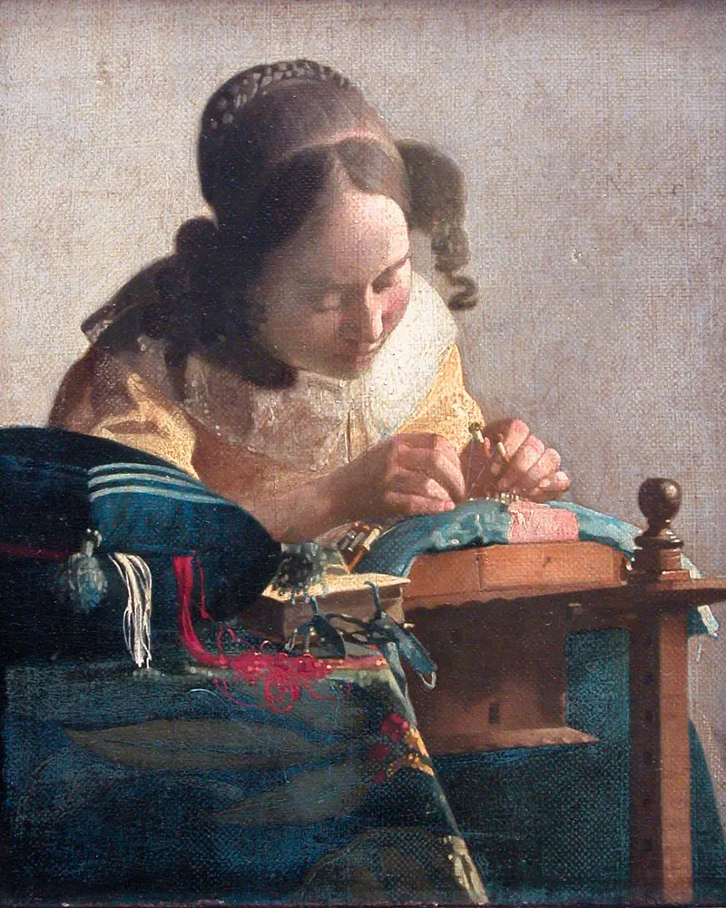 14 obras de arte que reflejan la vida durante la cuarentena La encajera