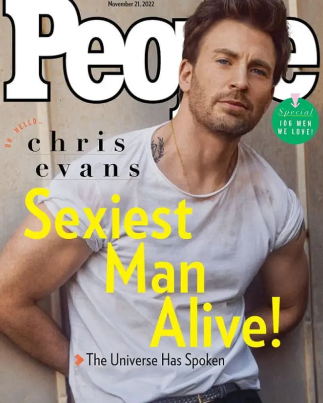 Chris Evans y los últimos 10 hombres más sexis del mundo