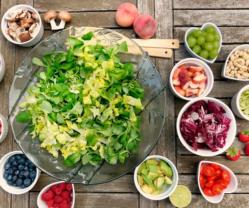 verduras, dieta arcoíris