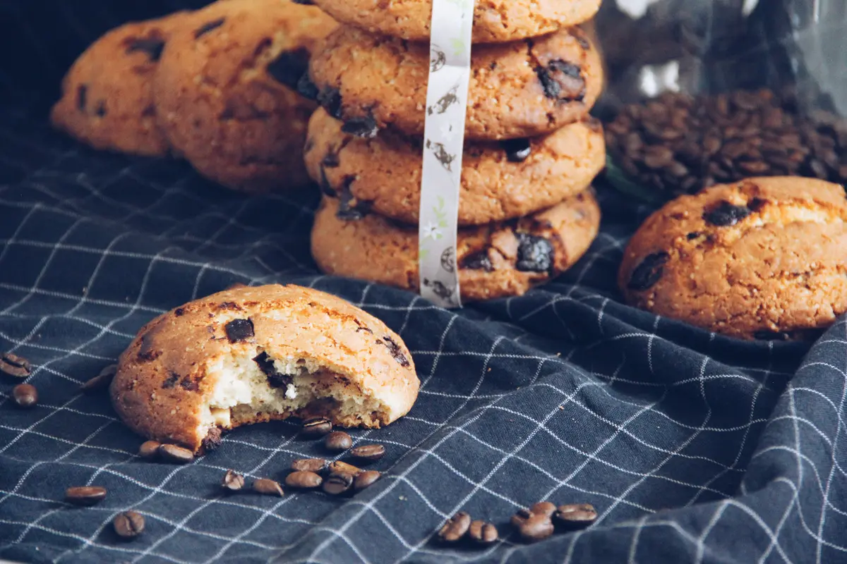 Borra de café con galletas