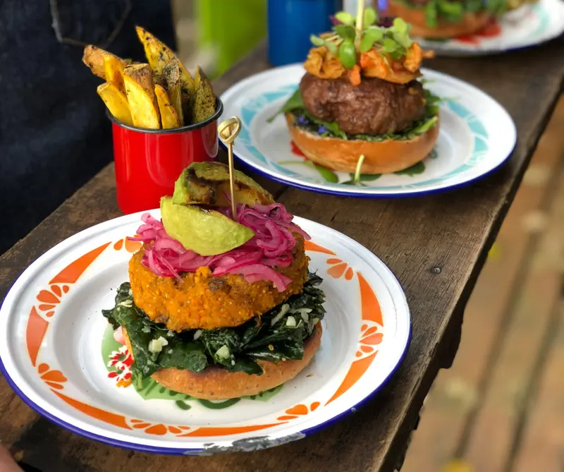 Hamburguesa gourmet vegetariana