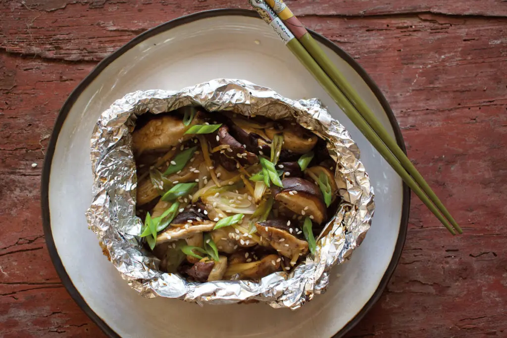 Receta: setas orientales marinadas con soya y jengibre Setas