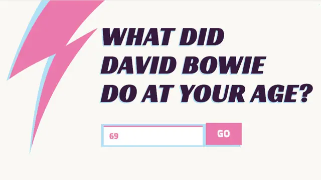 “a tu edad, david bowie ya había... ”