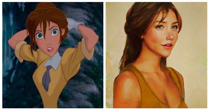 Jane, tarzán, princesa de disney