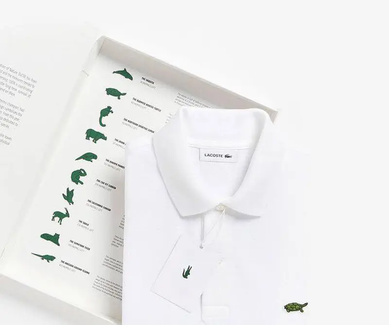 Lacoste remplaza su tradicional cocodrilo por animales en vía de extinción
