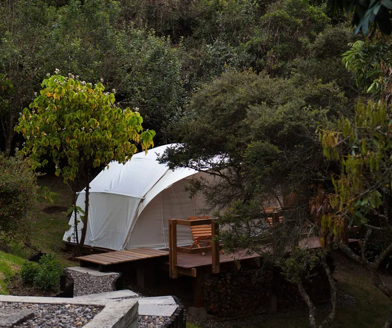 hoteles de lujo con naturaleza, glamping, Bogotá