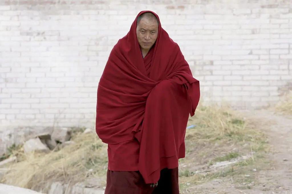cascada, tibet, pequeño tibet