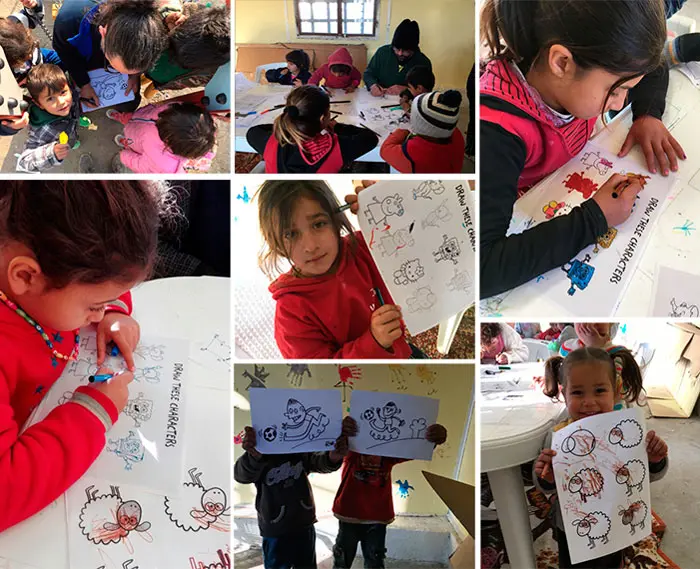 “dibujos por sonrisas”, un proyecto para ayudar los refugiados del mundo