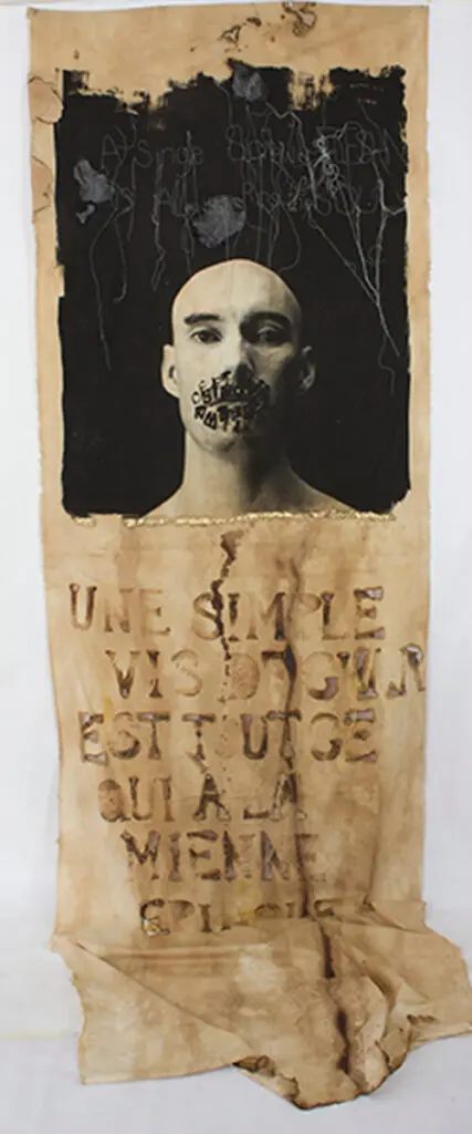 Poem Voice #3 (1996), Lesley Dill.