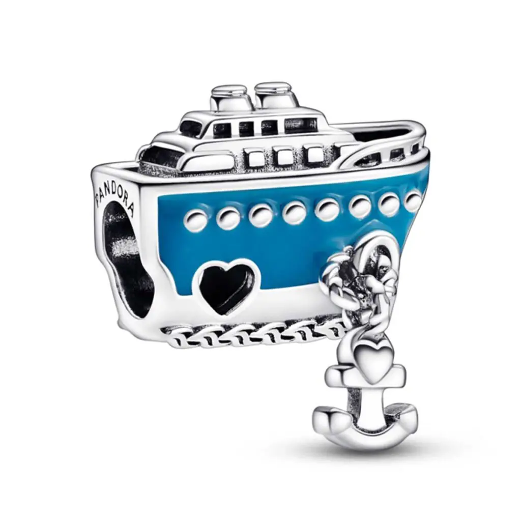 Crucero anclado, pandora, moments, colección, charm