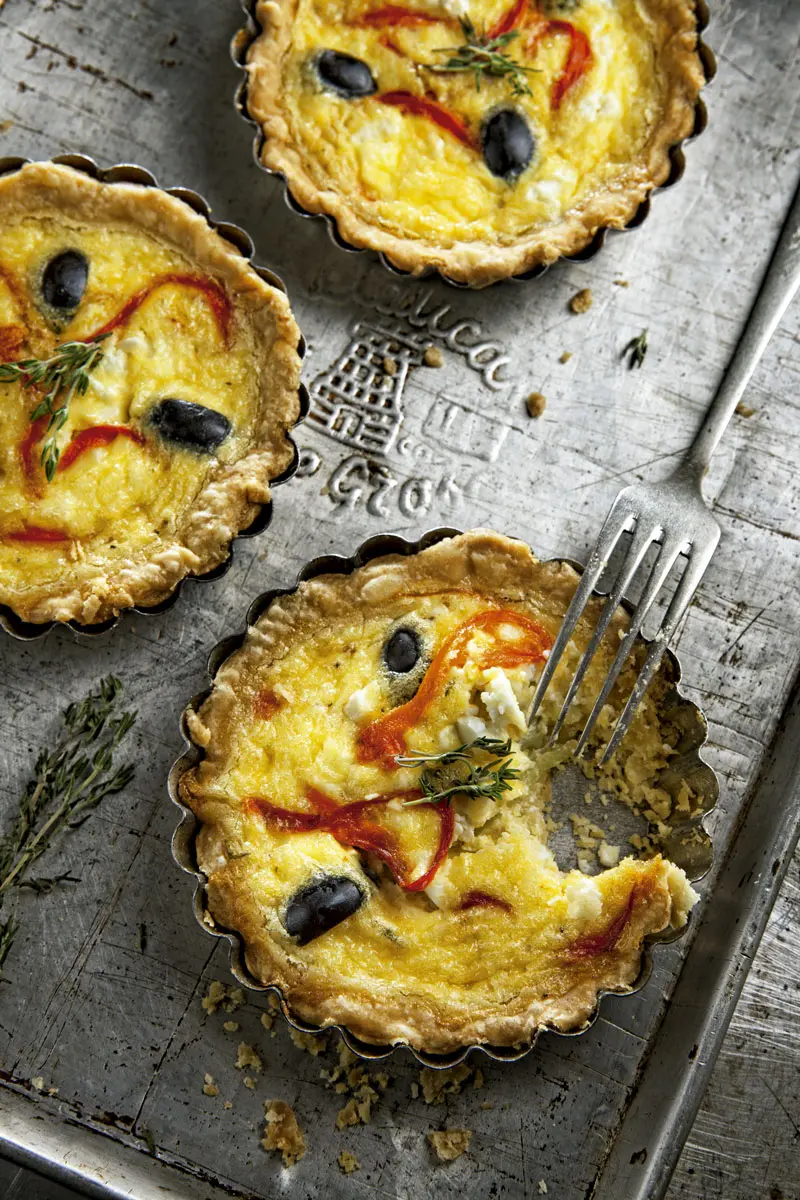 tartaleta de queso de cabra