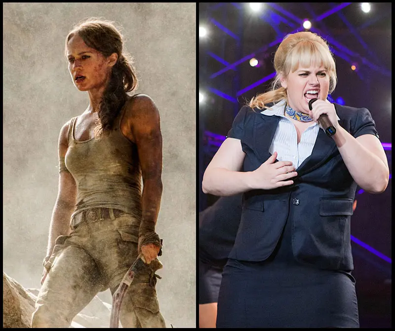 El poder femenino llega al cine con Tomb Raider y Pitch Perfect 3 El poder femenino llega al cine con Tomb Raider y Pitch Perfect 3