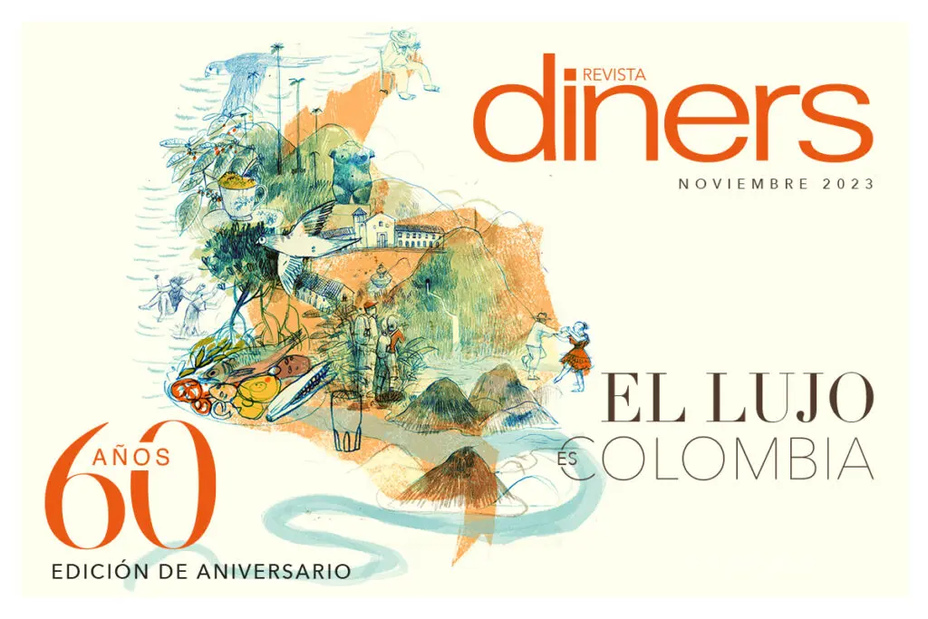 Portada edición de aniversario revista diners 60 años