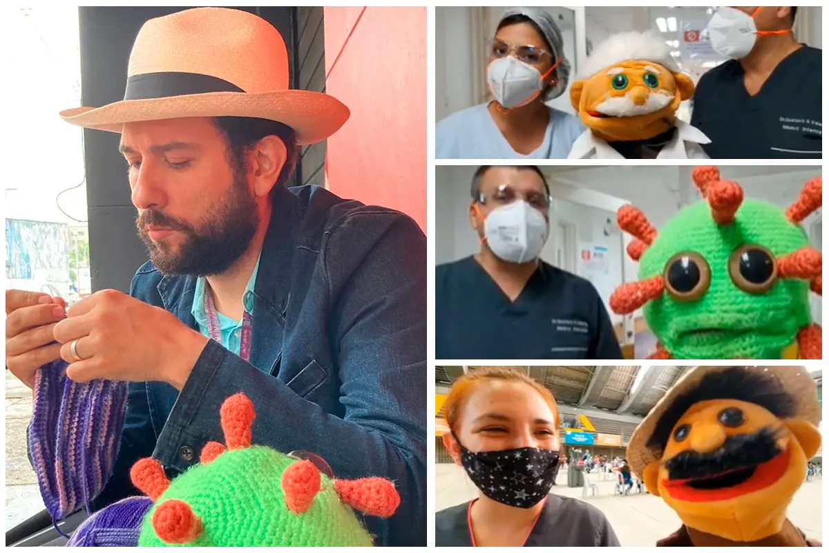 Harry Marín títeres que educan sobre el covid