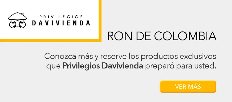 Ron de colombia kits privilegios davivienda