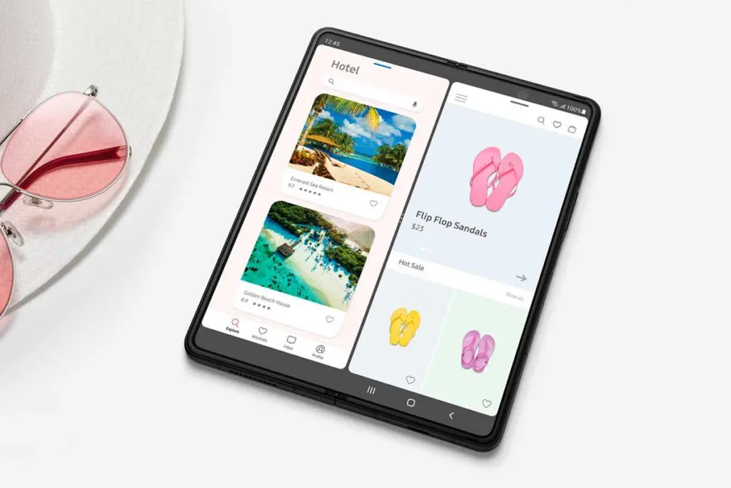 Multitasking galaxy z fold3