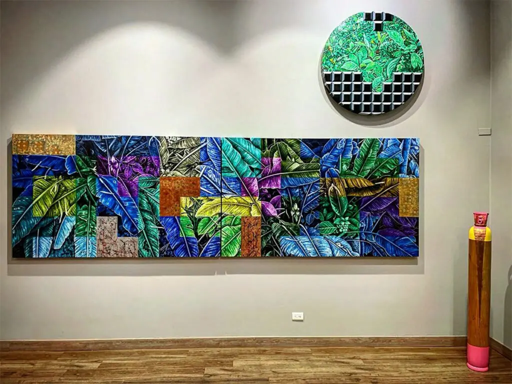 Oscar Villalobos: arte, contraste y guerra con 'Selva en conflicto' Selva en conflicto