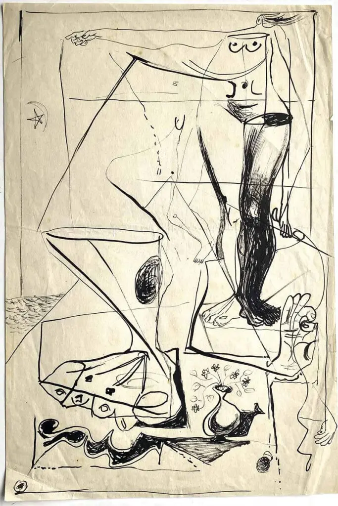 Los dibujos inéditos de Alejandro Obregón en Bogotá dibujos Alejandro Obregón