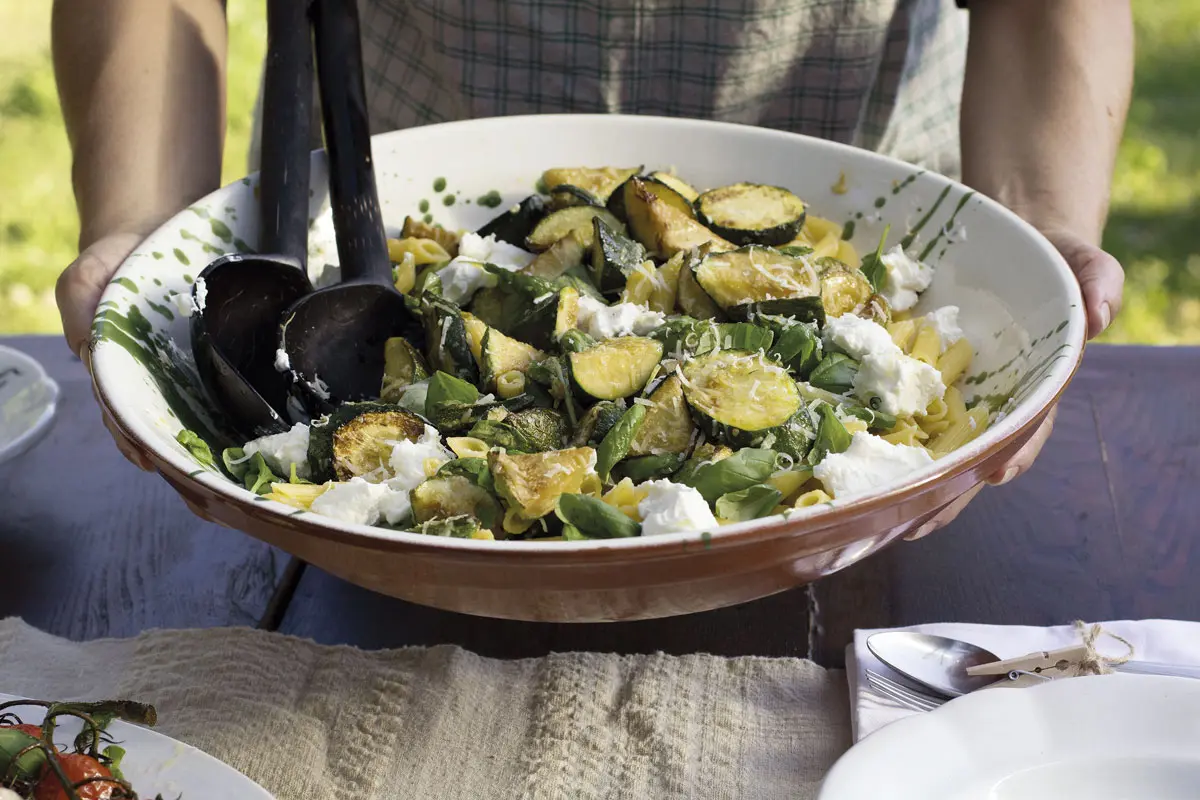 receta de pasta con calabacín