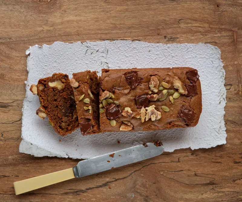 Torta de zapallo y chocolate
