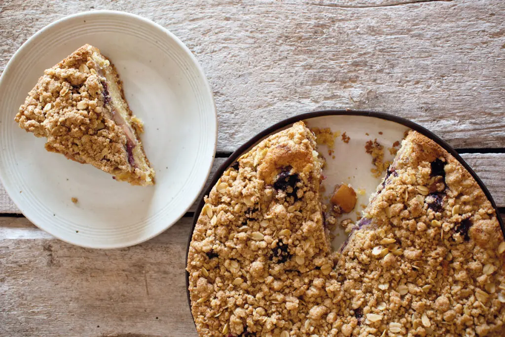 Receta: torta de crumble de manzana y arándanos Receta