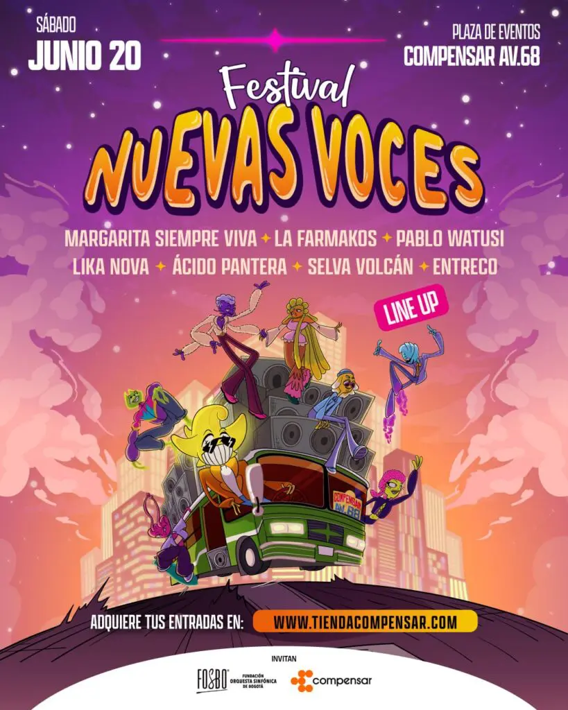 Festival nuevas voces 2026: música emergente, salud mental y nuevas sonoridades en bogotá Festival compensar
